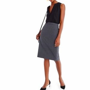 Jcrew Wool #2 Pencil Skirt
